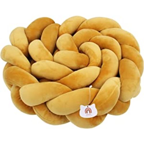 Amazon.com: XHJRI Soft Cushion Knot Pillow, Suitable for Home Decor and Furniture Decoration, Bed Gap Filling Cushion Plush for Boys Girls Gift Decoration (Goldenrod, 157 Inch, 1 Count (Pack of 1)) : Home & Kitchen