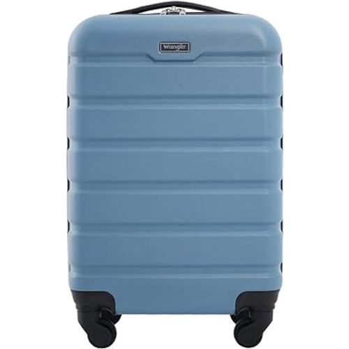 Wrangler Hardside Spinner Luggage, Blue Heaven, Carry-On 20-Inch