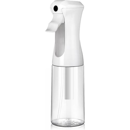 VIGOR PATH Continuous Spray Bottle – Fine Mist Mister Spray Bottle for Hair, Plants, Cleaning, Pets & Travel | Refillable Water Spray Bottles (200ml / 6.7oz) Clear