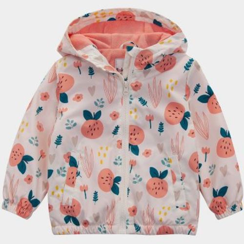 4T Rokka&Rolla Toddler Fleece Lined Zip Windbreaker Rain Jacket-Cream