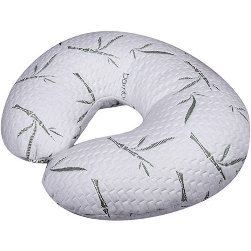 Golden linens LLC Nursing, Breastfeeding Baby Support Pillow, Newborn Infant Feeding Cushion | Portable for Travel | Nursing Pillow for Boys & Girls with Washable Zippered Bamboo Pillow Covered
