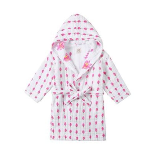 Unisex Hooded Reversible Muslin Robe - Baby, Little Kid, Big Kid