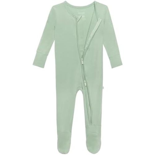 Posh Peanut Baby Boy Footie Pajamas - Soft Viscose Made from Bamboo 2 Way Zipper Sleepers & Onesies 6-9 months