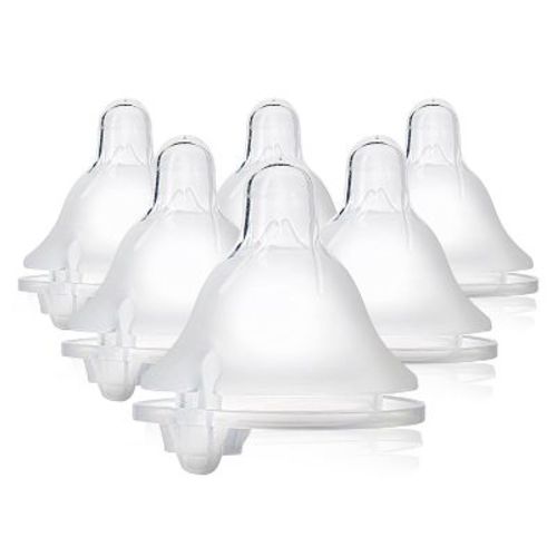 Evenflo 6pk Balance Wide-neck Anti-colic Baby Bottle Nipple - Fast Flow