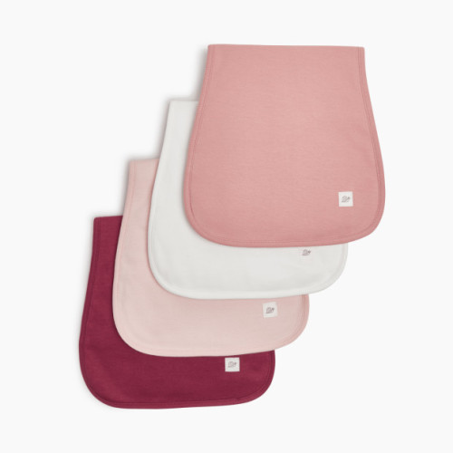 Tiny Kind Burp Cloths (4 Pack) - Solid Pinks