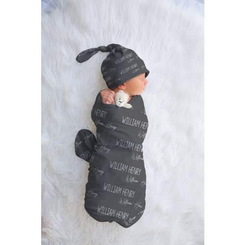 Name Swaddle, Personalized Swaddle Boy, Newborn Swaddle Blanket, Custom Baby Swaddle, Baby Boy Swaddle, Baby Shower Gift, Hospital Swaddle