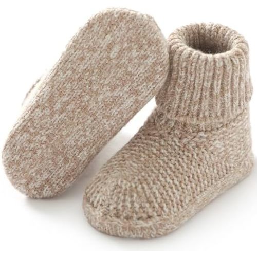 Neiwech Baby Booties Newborn Non-Slip First Walkers Warm Sock Crib Shoes Stay On Knit Boots House Slippers for Boy Girl