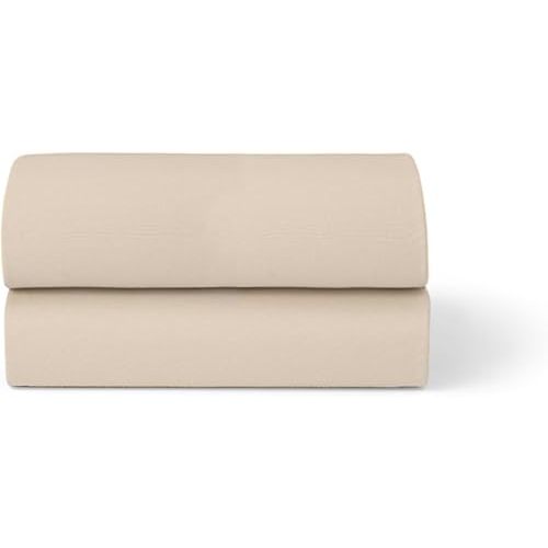 Snuz Fitted Bassinet Sheets for SnuzPod, 100% Cotton, 2 Pack, Cashmere