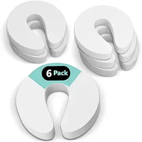 Door Pinch Guard and Door Slam Stopper 6pk. Use Safety Door Guard Made of Soft Foam to Keep Door Open. Serves As a Protector for Kids by Arcleer