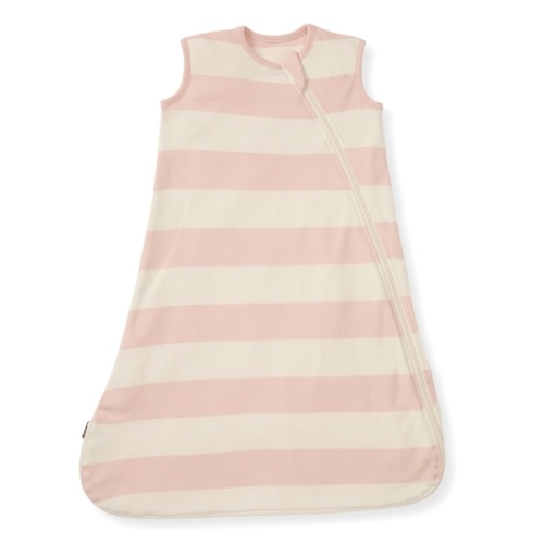 Rugby Stripe Organic Lightweight Beekeeper™ Wearable Baby Blanket Pink Sand