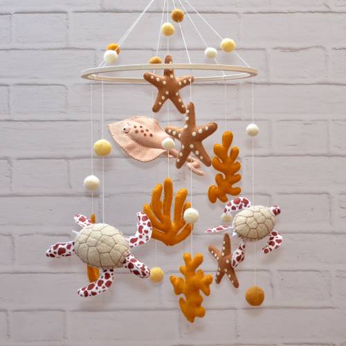 Crib Mobile. Baby Mobile. Ocean Mobile. Nursery Mobile. Ocean Nursery Decor. Baby Shower Gift. Surf Nursery Decor. Hanging Baby Mobile.