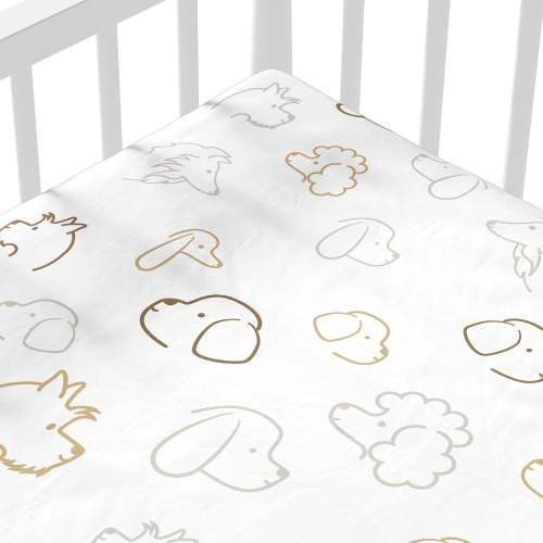 Puppies Crib Sheet
 – Grão de Gente