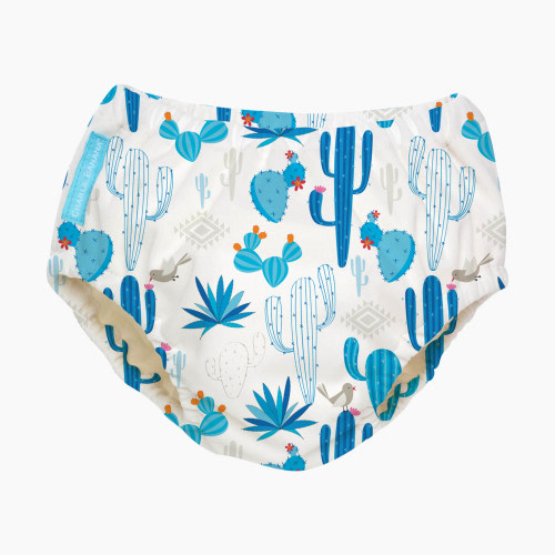Charlie Banana Reusable Swim Diaper - Cactus Azul, Large