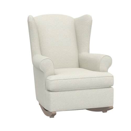 Wingback Rocking Chair & Ottoman
