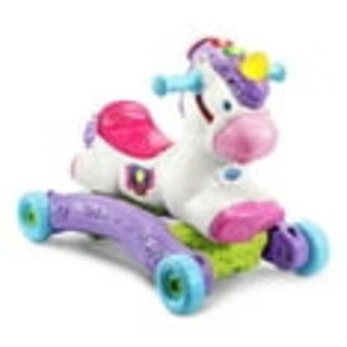 VTech Grow & Ride Unicorn for Infants & Toddlers, Rocker to Rider Toy with Spin Feature