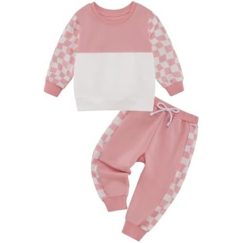 Toddler Baby Girl Clothes Fall Outfits Long Sleeve Sweatshirt Tops Pants Set for Girls 6 9 12 18 24 Months 2T 3T 4T