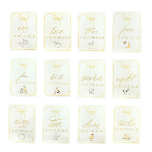 Monthly Milestone Card Set - Neutral | Danrie