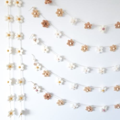 Boho CUSTOM Daisy Chain Flower Bunting Little Wild One - Etsy