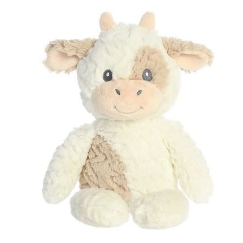 Ebba Large Clover Cow Huggy Collection Adorable Baby Stuffed Animal White 13"