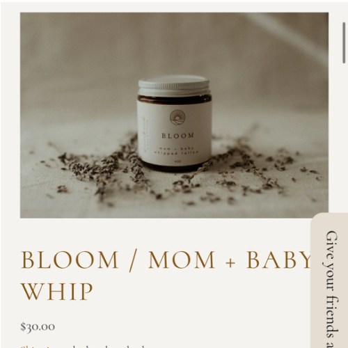 bloom / mom + baby whip – Sunbird Collective