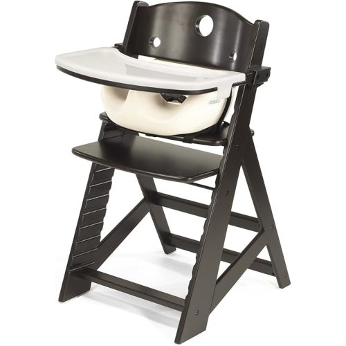 Keekaroo Height Right High Chair with Infant Insert & Tray, Espresso/Vanilla