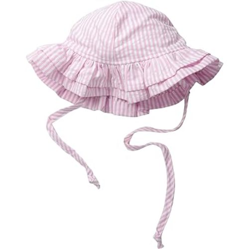Baby Girls' UPF 50+ Double Ruffle Hat