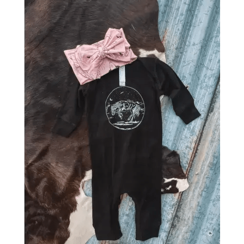 Midnight Horse (One piece Long Onesie)