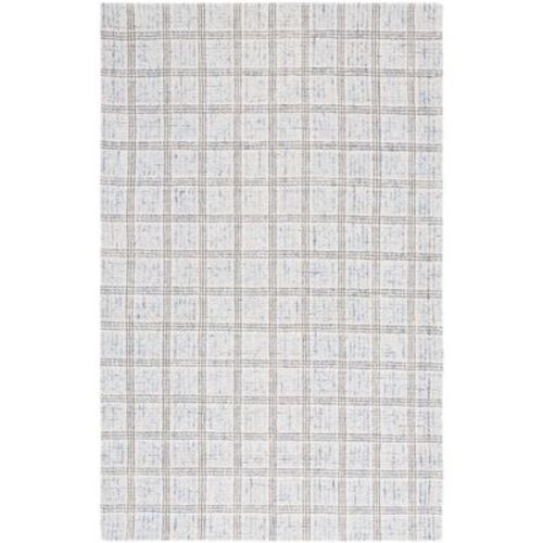 Ebony EBN119 Handmade Tufted Area Rug - Blue/Grey - 5' X 8' - Safavieh