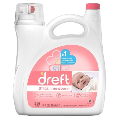 Dreft Stage 1: Newborn Liquid Laundry Detergent - 165 Fl Oz