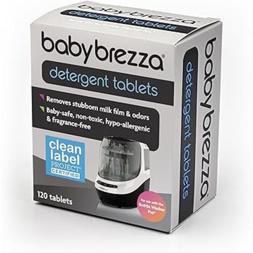 Baby Brezza Official Detergent Soap Tablets for Baby Brezza Bottle Washer Pro, 120 Tablets