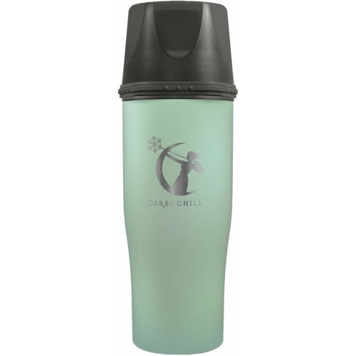 Ceres Chill Mini Breastmilk Chiller Demigoddess, Reusable Breastmilk Storage Container, Keeps Milk at Safe Temperatures for Up to 16 Hours, Bottle Cooler, Connects W/Most Major Pumps (Zen Green)