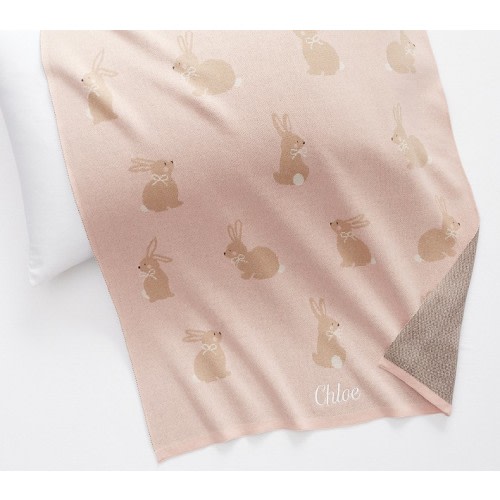 Giraffe Intarsia Baby Blanket
