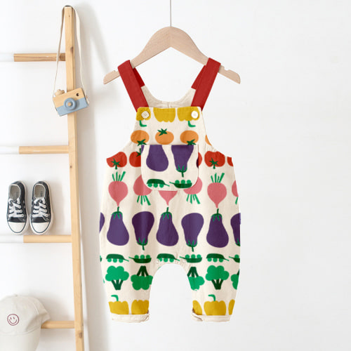 Baby Kid Vegetables Overalls