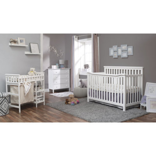 Sorelle Sorelle Convertible Standard Attached to Crib 4 - Piece Nursery Furniture Set | Wayfair