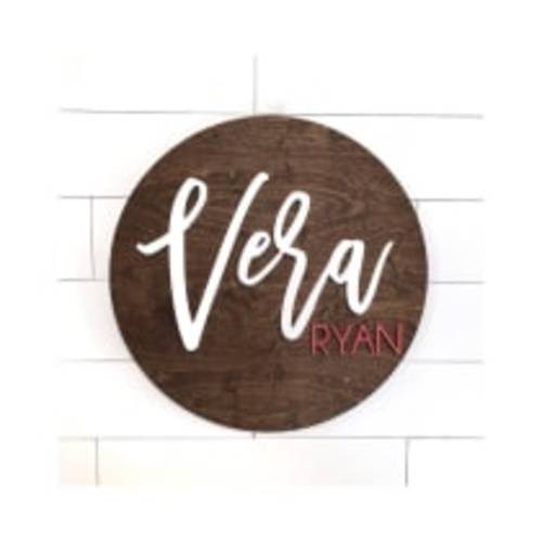 Personalized Wooden Nursery Name Sign