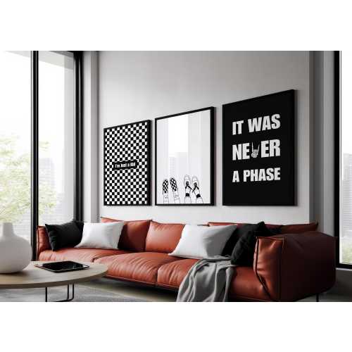 It Was Never a Phase – Emo & Pop Punk Digital Wall Art (3-Print Set)