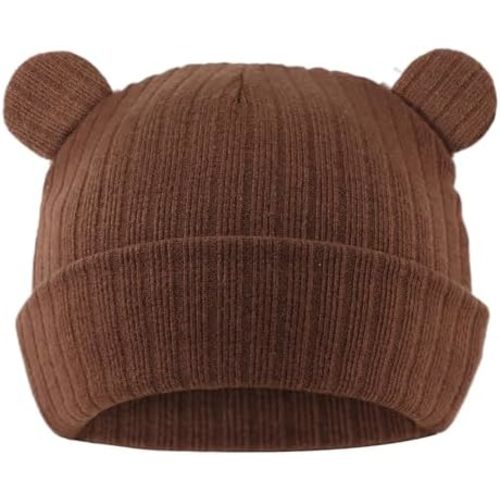 Zsedrut Newborn Baby Hat Bear Infant Cute Baby Beanie Toddler Boys Girls Knitted Hats for New Born