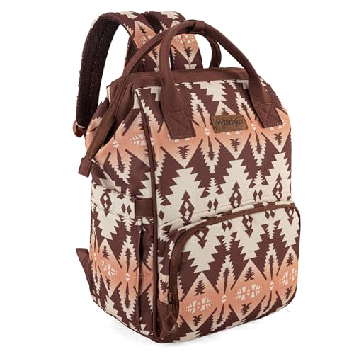 Montana West Wrangler Callie Diaper Bag Backpack with Stroller Straps Multifunction Baby Travel Bag WG2204-9110BR