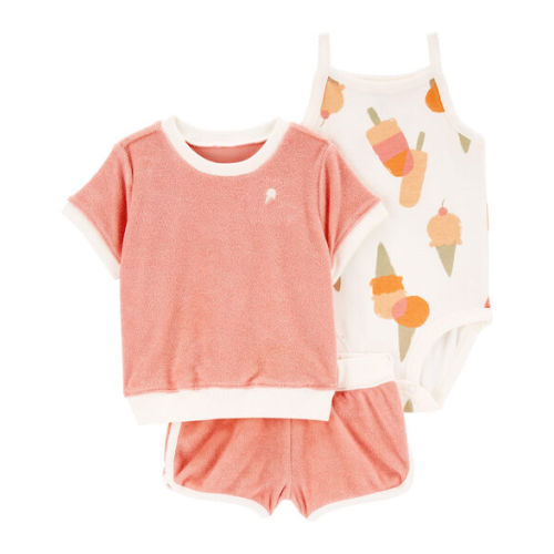 Baby 3-Piece Ice Cream Little Short Set - Carter's | Carter's