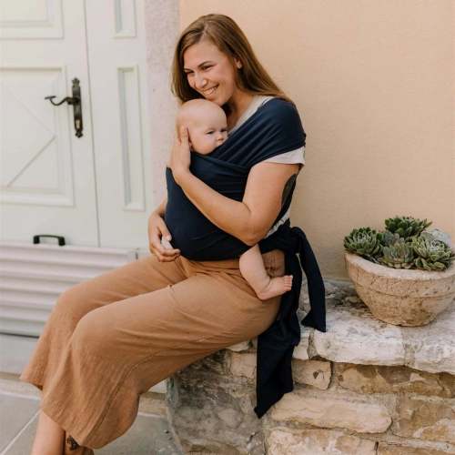 Boba Baby Wrap Carrier (Navy Blue) | Shop Boba Baby Wrap Carriers – Boba Inc.