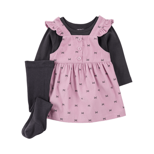 Baby 2-Piece Tee & Bow Corduroy Jumper Set - Carter's | Carter's