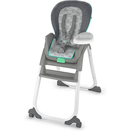 Ingenuity Full Course 6-in-1 High Chair - Baby to 5 Years Old, 6 Convertible Modes, 2 Dishwasher Safe Trays - Astro, 13108