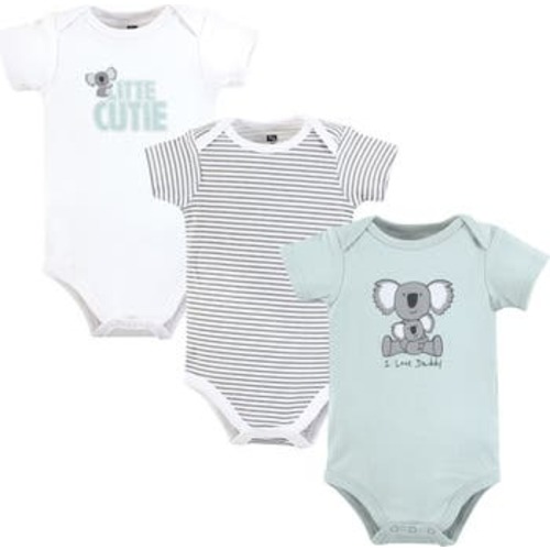 Soft Cotton Bodysuit Triple Pack, 3-6M
