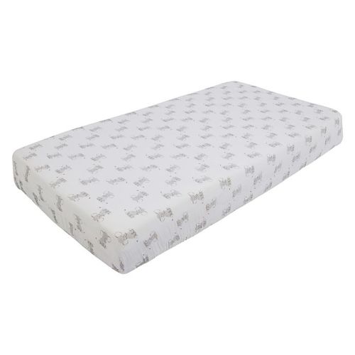 aden + anais™ essentials Safari Babes Elephant Fitted Crib Sheet in Grey