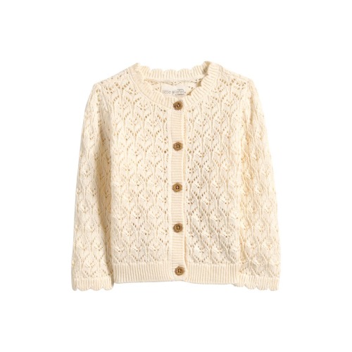 Open Stitch Cotton Cardigan, 3M