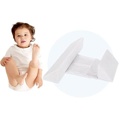Soft and Breathable Cotton Pillow, Stomach or Side Sleepers, Medium, White