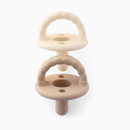 Itzy Ritzy Sweetie Soother (2 Pack) - Buttercream & Toast