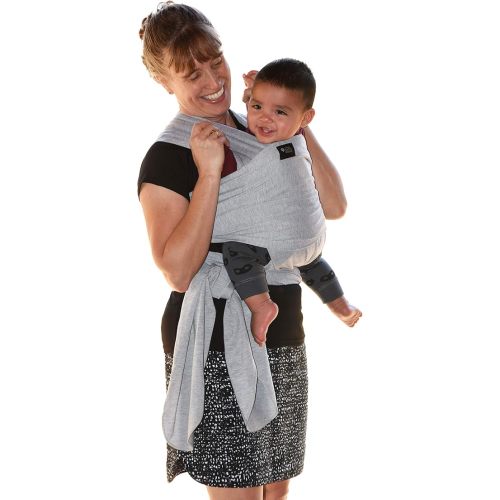 Baby Wrap Carrier Soft, Stretchy, Cotton Baby Wrap, Baby Sling, Nursing Cover Up for use with Newborn-Toddler: Evenly distributes Weight for More Comfortable Carrying (Light Grey)