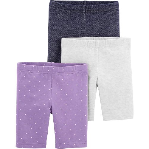Simple Joys by Carter's Babies, Toddlers, and Girls' Bike Shorts, Pack of 3