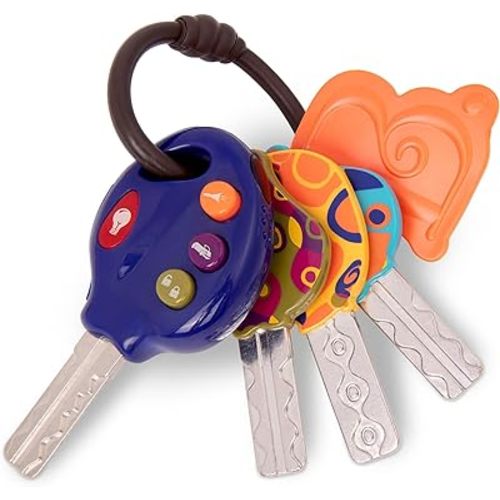 B. Toys- LucKeys - Blue- Pretend Play Toy Car Keys – Key Fob with Lights & Sounds – Interactive Baby Toy – Pretend Keys for Babies, Toddlers – 10 Months +